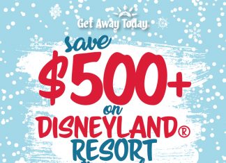 Save $500 on Disneyland vacation